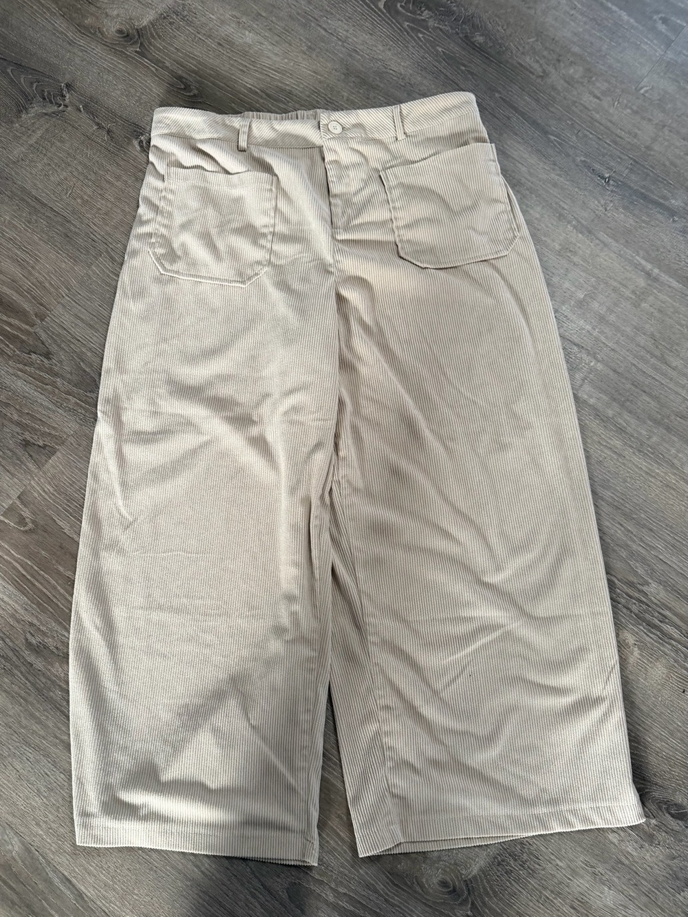 SHEIN Beige Wide Leg Pants 2XL